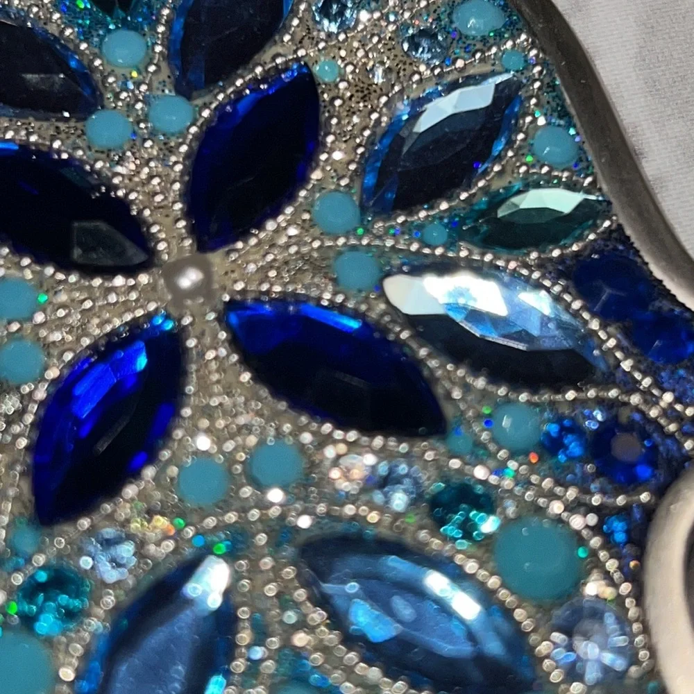 Lenox Blue Brilliance Good Luck Hamsa Wall Plaque - Picture 5 of 13